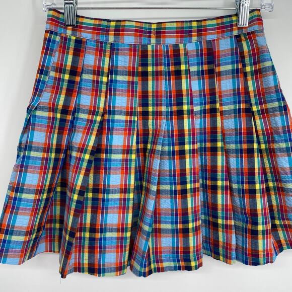 Urban Outfitters Skirt Pleated Plaid Schoolgirl Uniform Croquet Small Cosplay - Picture 2 of 9